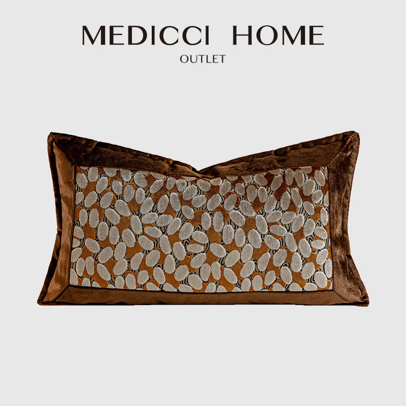 housse-de-coussin-en-velours-terre-cuite-de-luxe-medicci-home-motif-a-pois-accent-brode-pour-salon-et-chambre-a-coucher