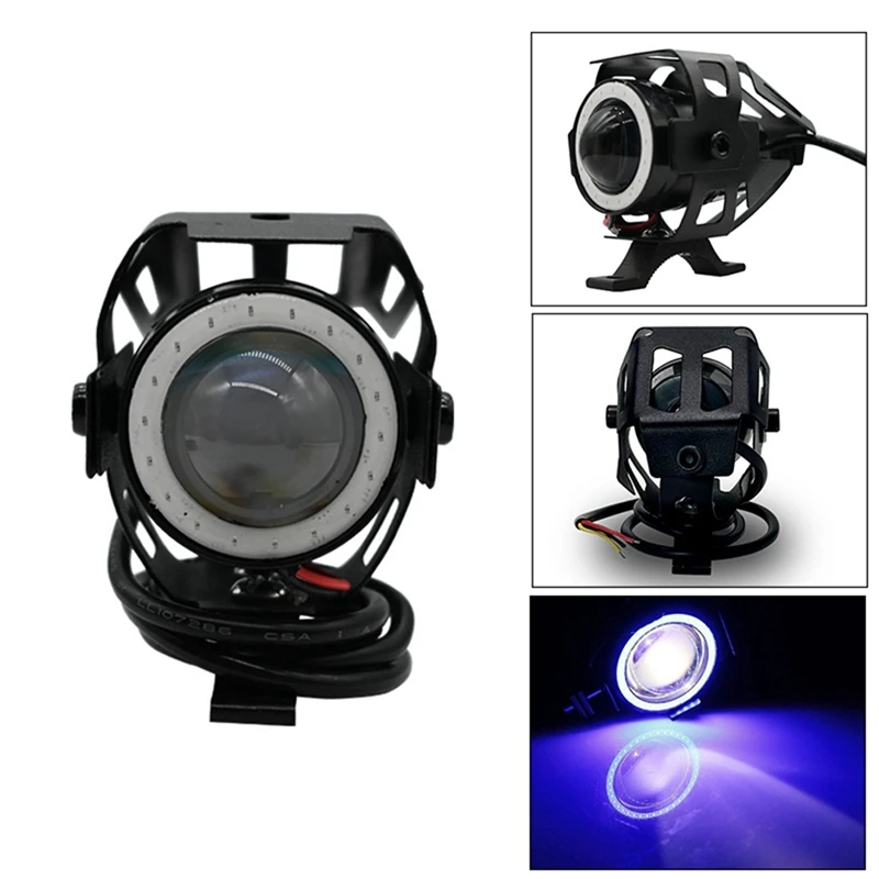 U7 سكوتر كهربائي LED الأضواء تسليط الضوء على وامض عيون الملاك دراجة نارية مصباح ليد ل سكوتر كهربائي إعادة تشكيل دائم D