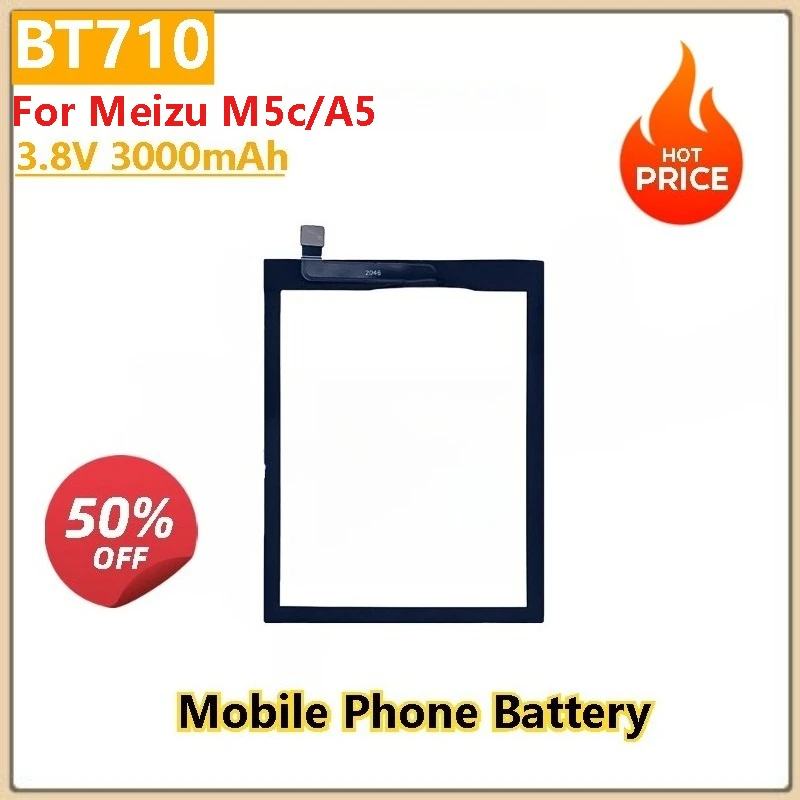 

100% New High Quality BT710 BA712 BT15 BA612 BA711 BA882 Replacement Phone Battery For Meizu M6 M5e M3s M6s S6 M5c/A5 16TH