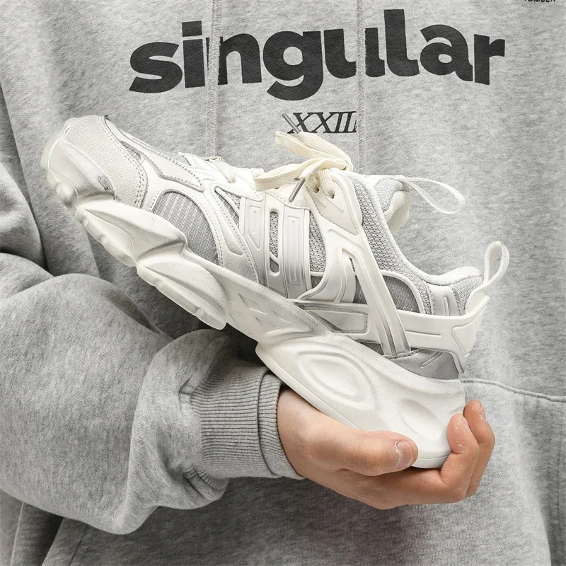 

2025 Высококачественная обувь для меха, высококачественные кроссовки для отдыха, массивные кроссовки на сетчатой дышащей платформе, спортивная обувь унисекс, обувь для папы, размер 44,