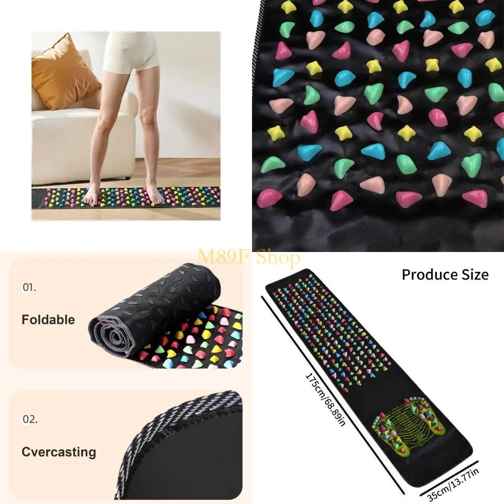 

M89F Уникальный текстурированный рефлексологический коврик для глубокой стимуляции тканей, релаксации всего тела