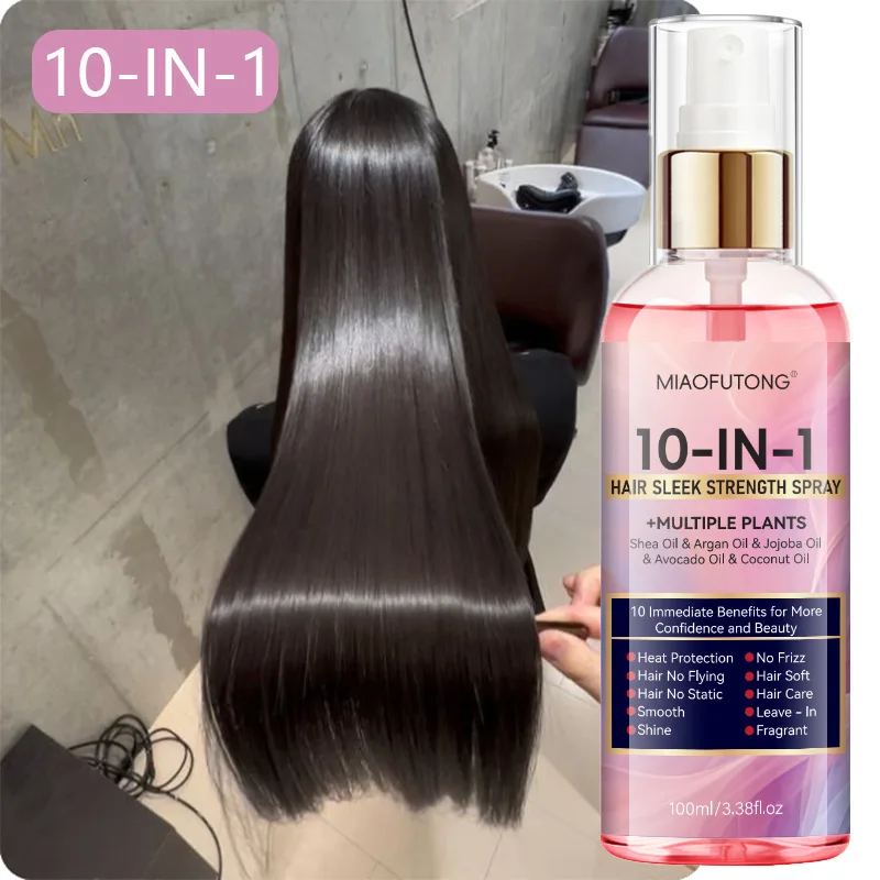 

FANDAO 10-in-1 Leave-In Hair Spray - Repair Dry Frizz Control Moisturizing Heat Protectant Instant Smooth & Styling Hold 150ml