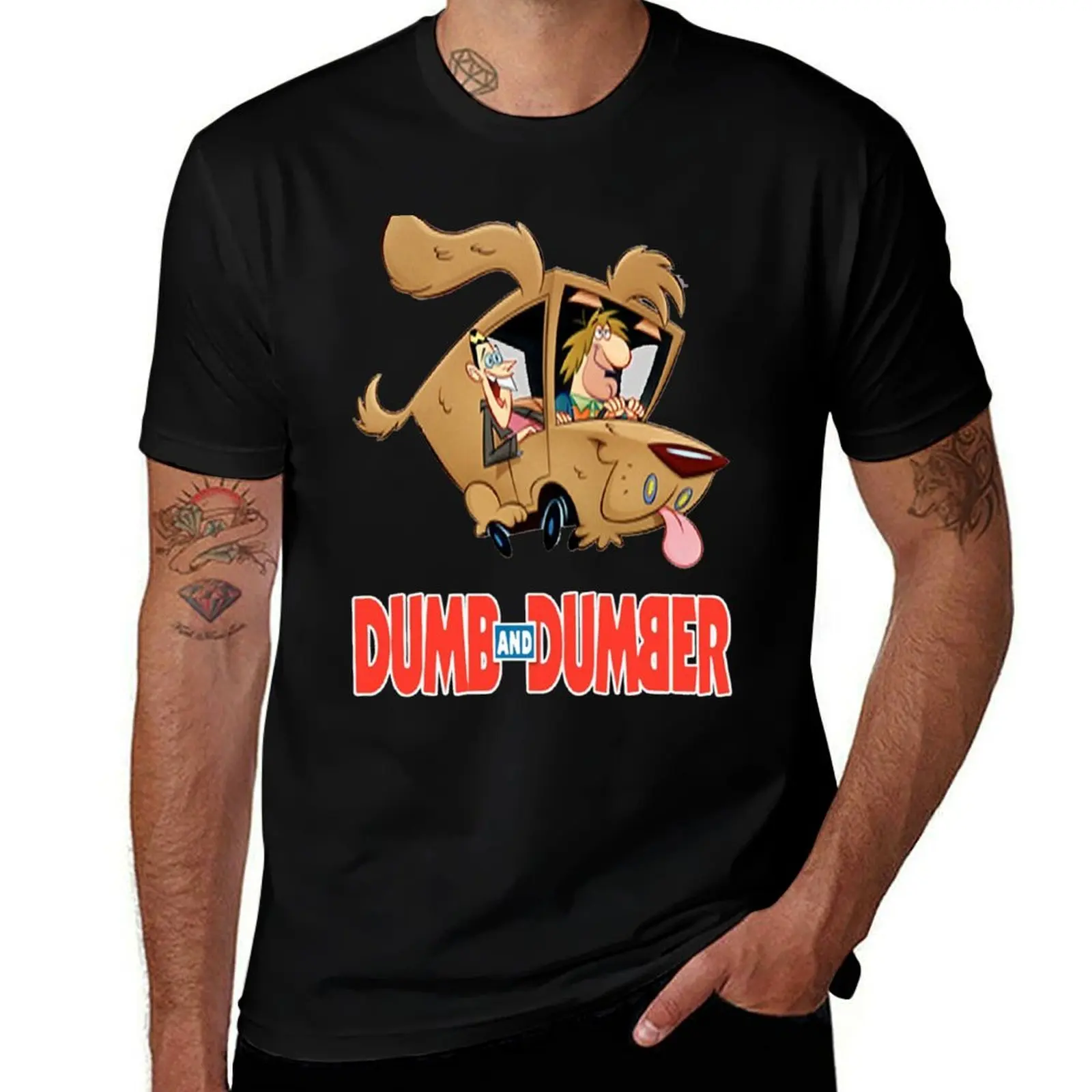 

Mens Funny Dumb _amp_ Dumber T-Shirt t shirt personalised t shirts for man cotton soft t shirts cotton 100% T-shirt
