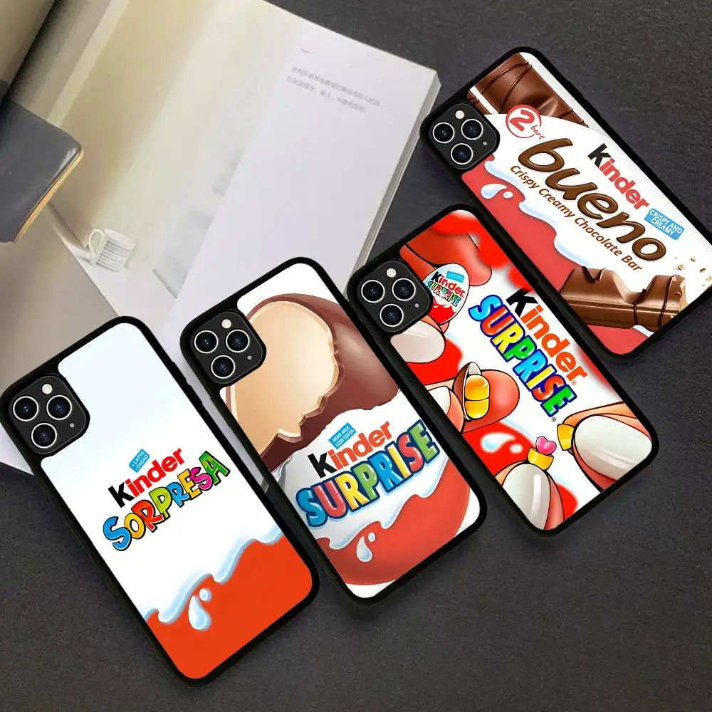 Funda para Teléfono con Diseño de Huevo KINDER JOY Sorpresa para iPhone 17 Air 16 14 15 Pro Plus 13 12 11 Pro Max, Carcasa Trasera de PC+TPU