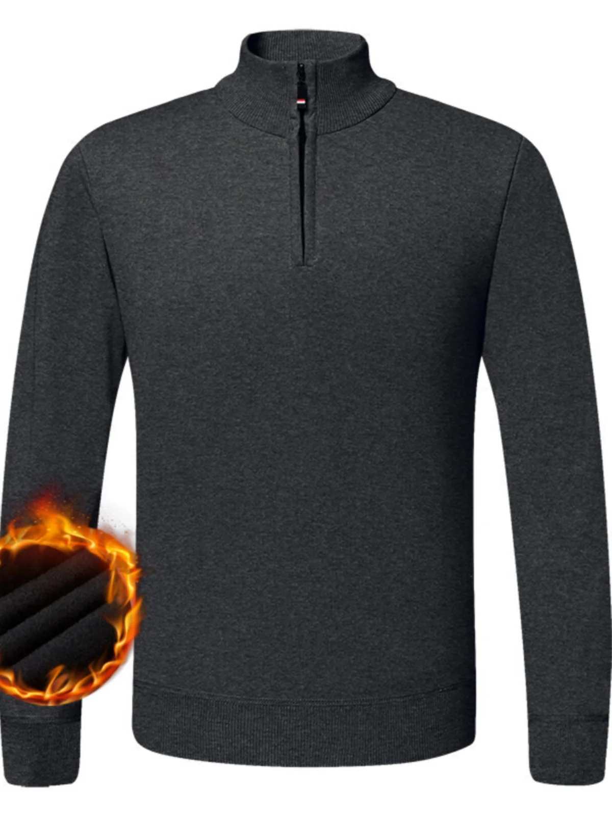 

Свободный вязаный свитер на молнии с базовым слоем Long Sve Thiened, повседневный, весенне-осенний, молодежный, активный, однотонный, модный