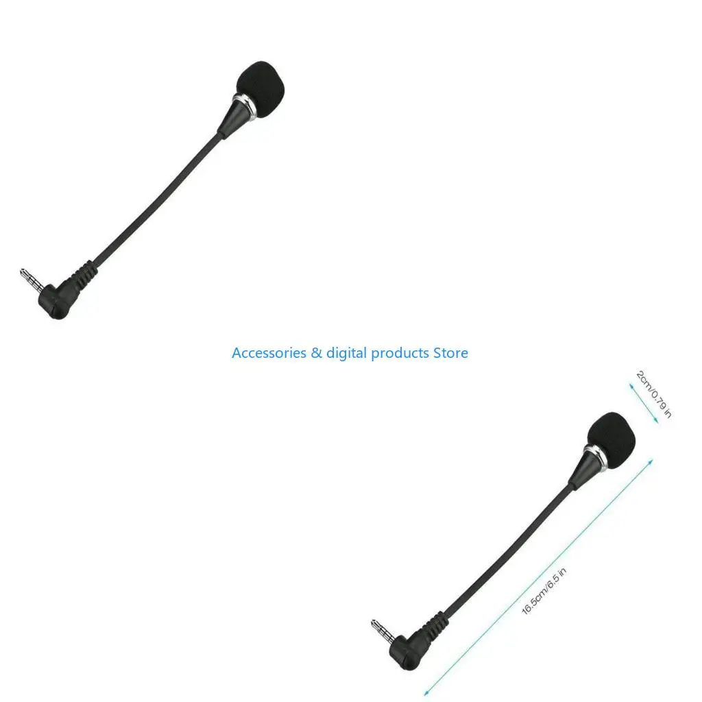 77JD Metal Computer Microphone Double Channel Auditory Input For Online Meeting Podcast Gaming 3.5mm Port Wide Compatibility