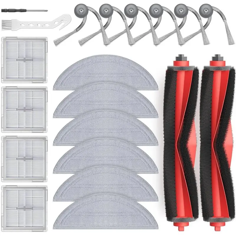 

A61I Q10 S5+ Accessories Set For Roborock Q10 S5/Q10 S5+ Robot Vacuum Cleaner-Replacement Parts Main Side Brush Hepa Filter Mop