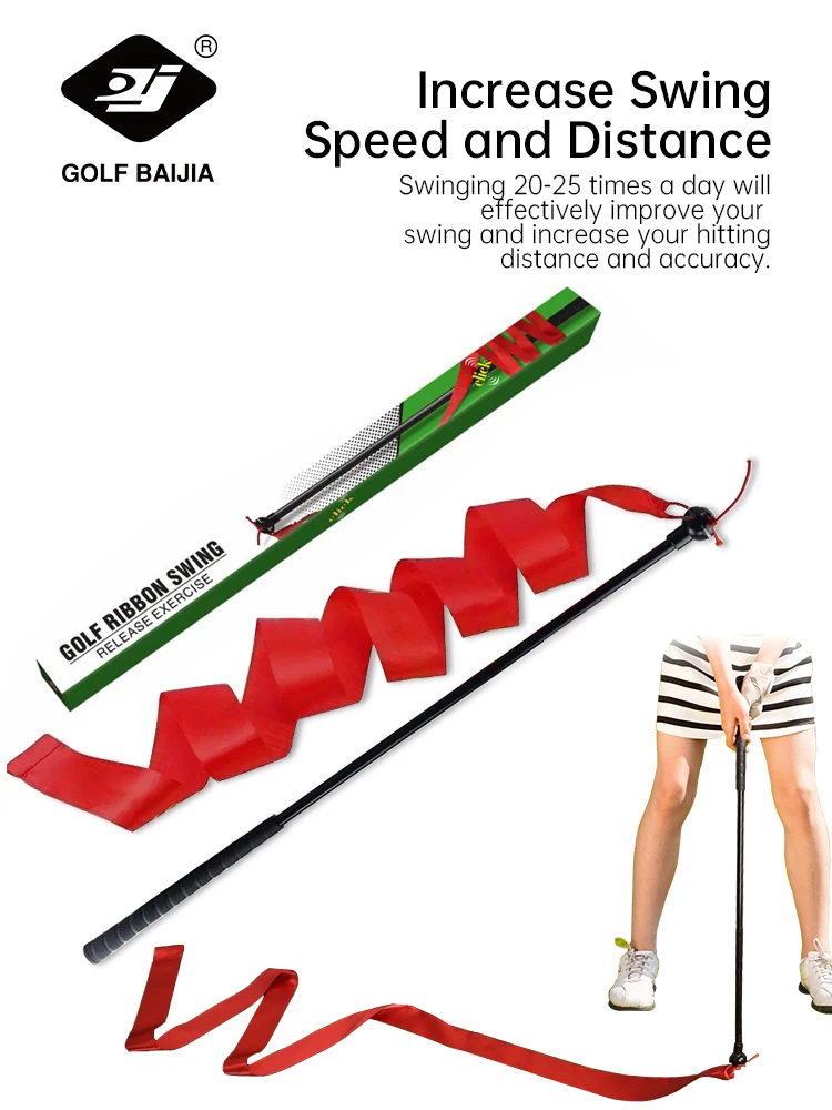 

Golfs Ribbon Swing Trainer Sound Practice Increase Swinging Speed Training Club Correcting Gesturer Golfs Supplies