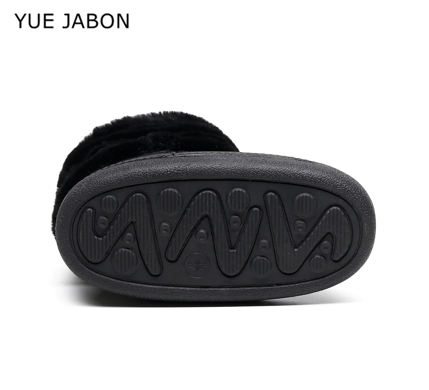 Winter Fur Cross Tied Rivet Snow Boots Women Round Toe Slip On Black Ankle Boots 2026 Winter Warm Anti-slip Boots - view 4