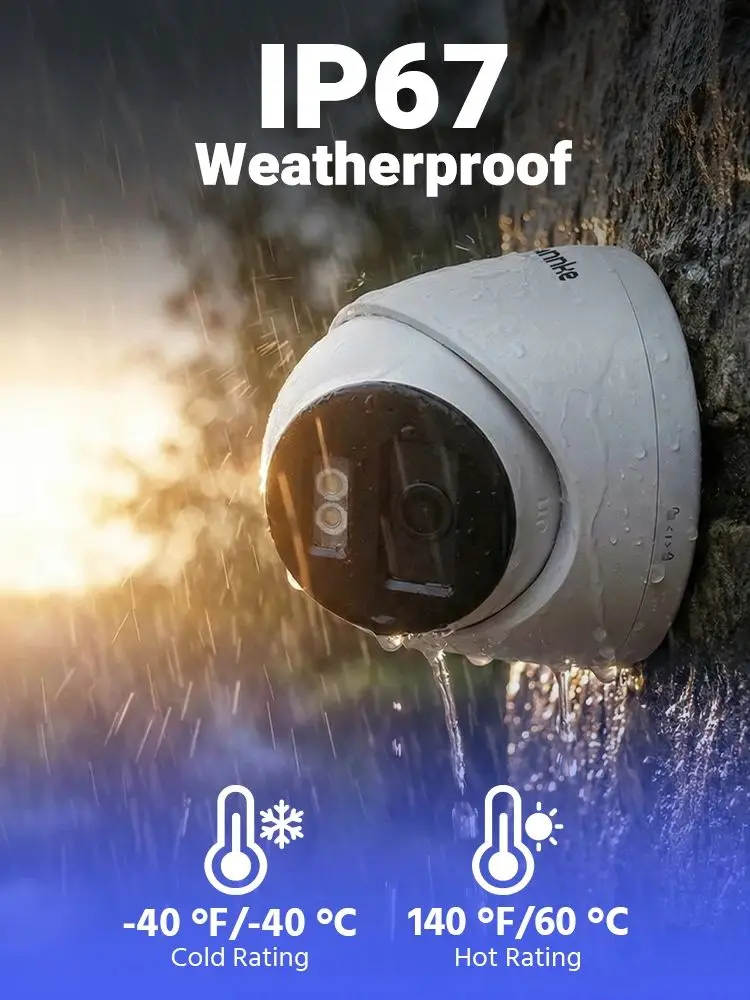 Annke 3K beveiligingscamera systemen 5-in-1 8CH DVR 5MP Dome camera buiten waterproof kleuren nachtzicht CCTV camerasysteem kit - afbeelding 2