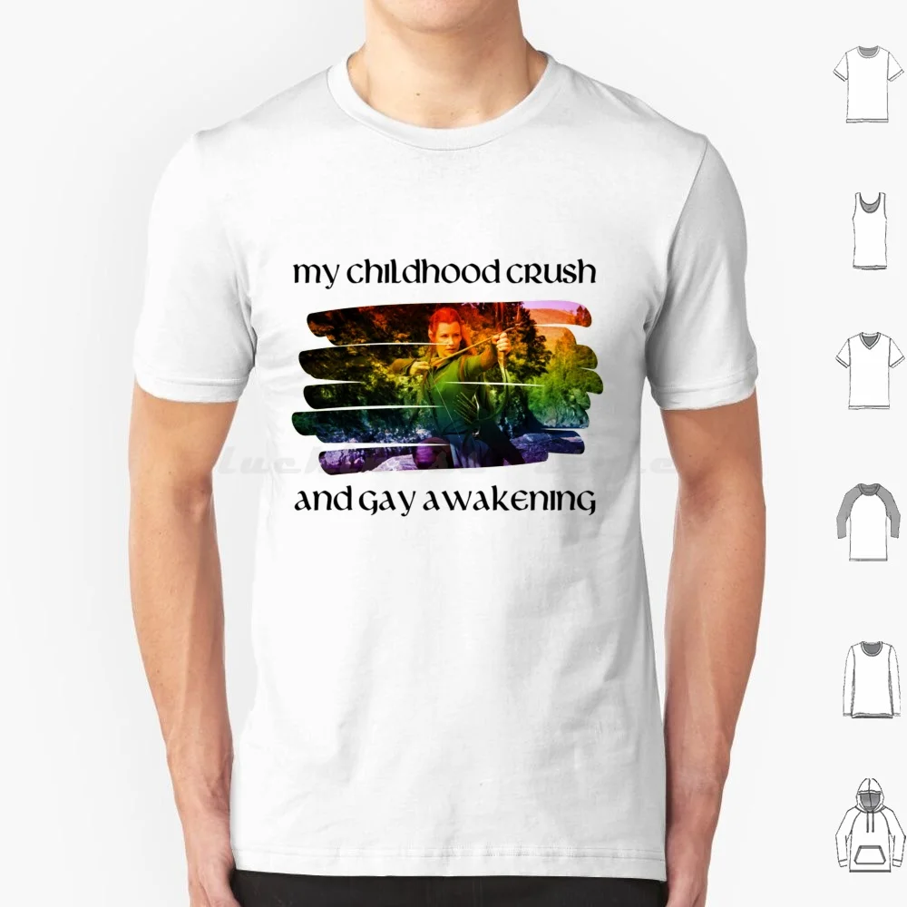 My Childhood Crush And Awakening T Shirt 6xl Cotton Cool Tee Tolkien Gandalf Bilbo Frodo Fantasy Legolas Aragorn Smaug The