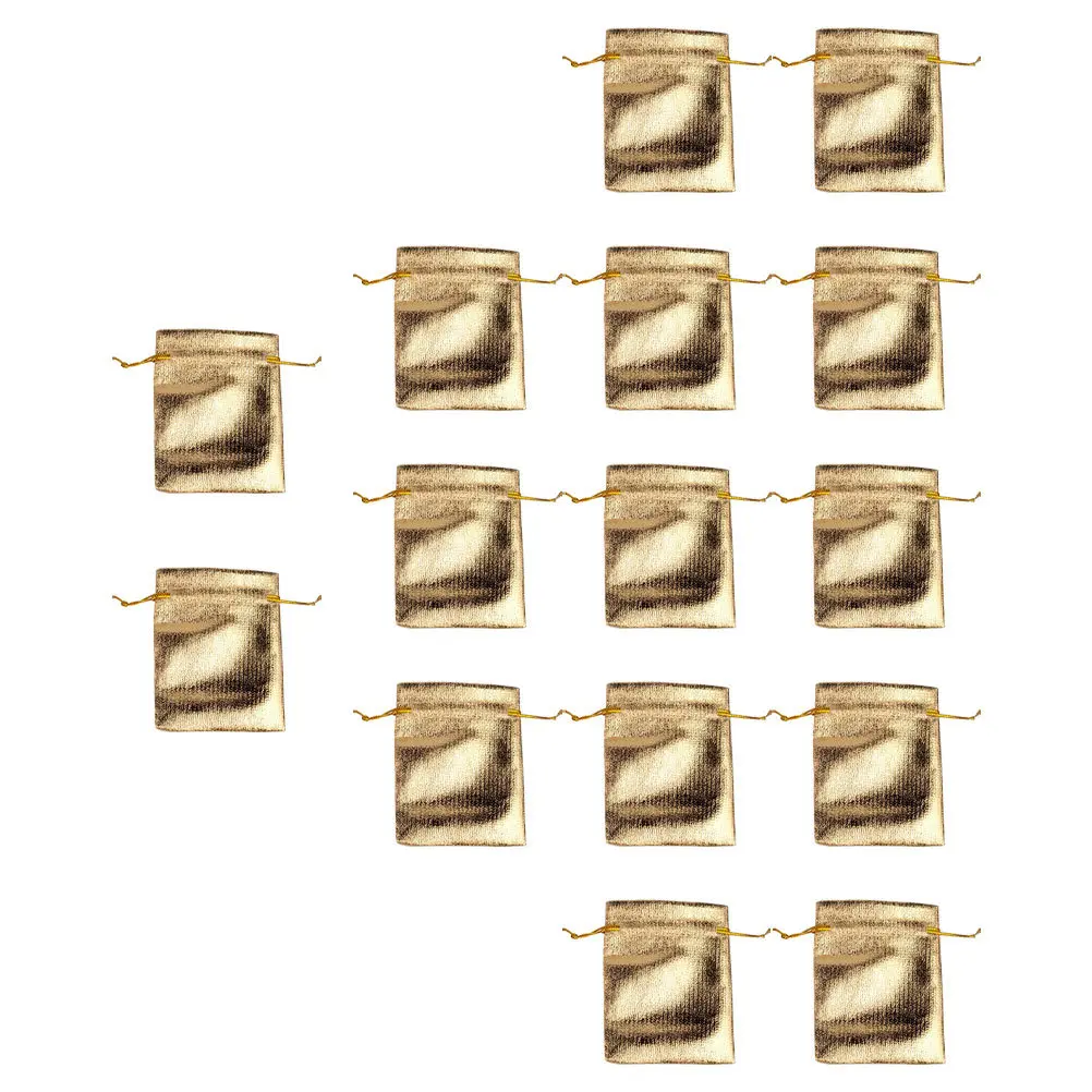 

30 шт., сумка для ювелирных изделий на шнурке, компактная сумка для хранения, легкая тканевая сумка для браслетов, камней, подарочная упаковка, портативная