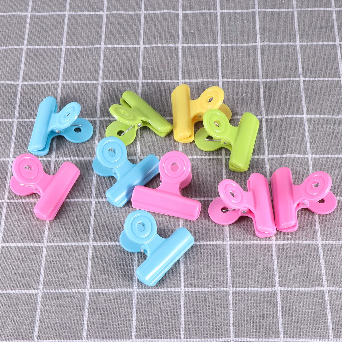 

16Pcs File Clips Plastic Bag Seal Clips for Food Coffee Storage Organizer Holders Student Paper Ticket Binder Office School Home