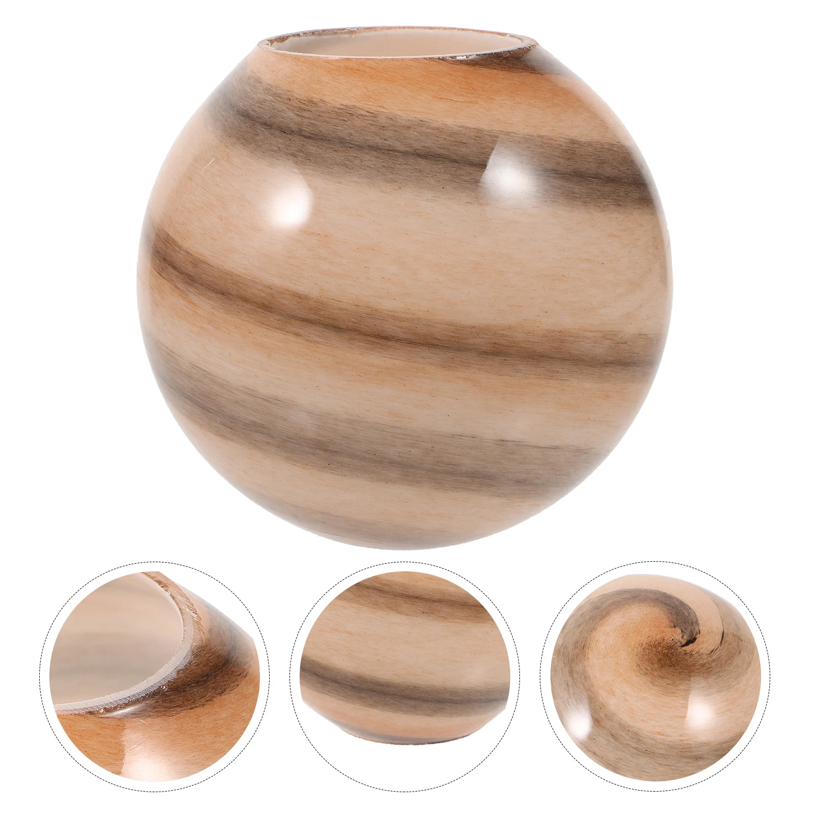 عاكس الضوء الزجاجي البديل على شكل كرة أرضية، ظلال إضاءة أنيقة لديكور المنزل، ظلال إضاءة ناعمة #1