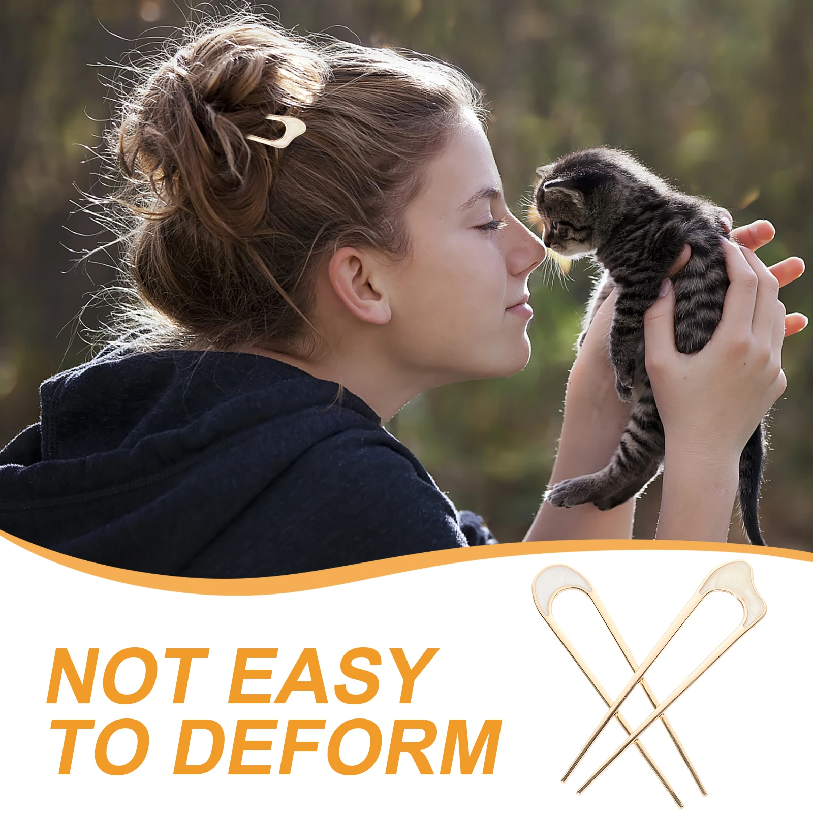 

2pcs U Accessories For Women Women French Pin French Pins Accessories Sticks Thick Pins Hair Sticks For Long Hair