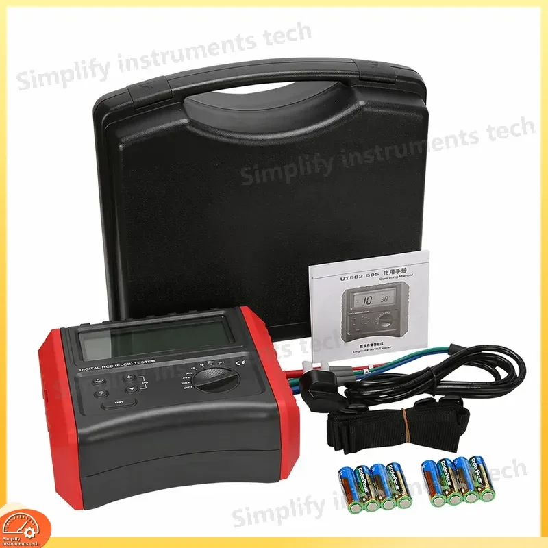 UT585 UT586 Digital RCD Tester Leakage Current Voltage Detector Single Phase Circuit Breaker Tester Ground Fault Tester