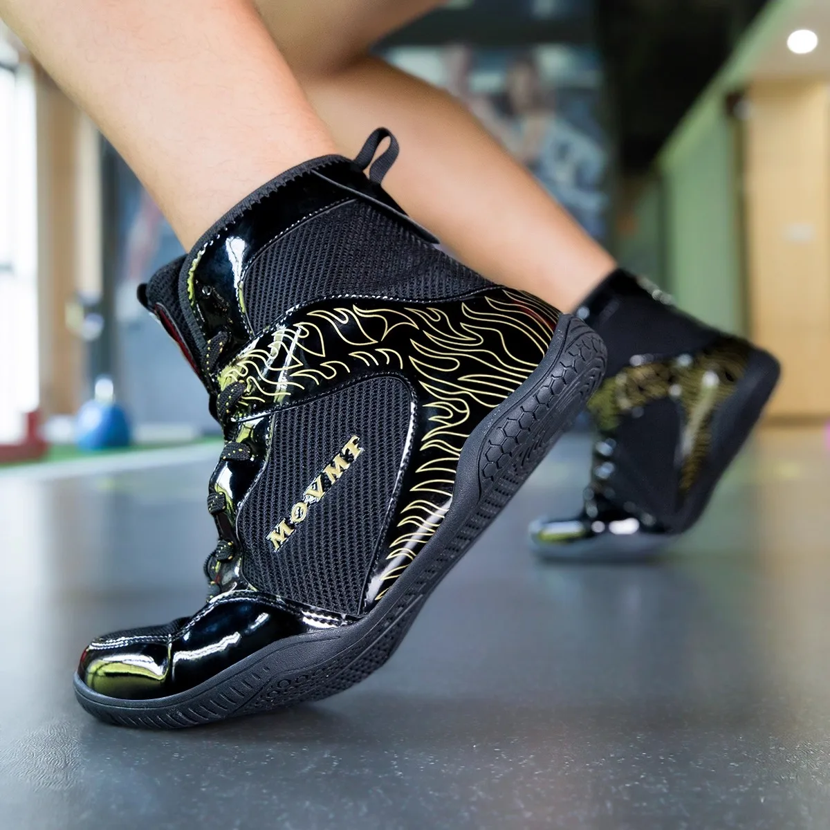 Men's boxing shoes, anti-slip taekwondo shoes, breathable wrestling sports shoes, comfortable fighting sports shoes