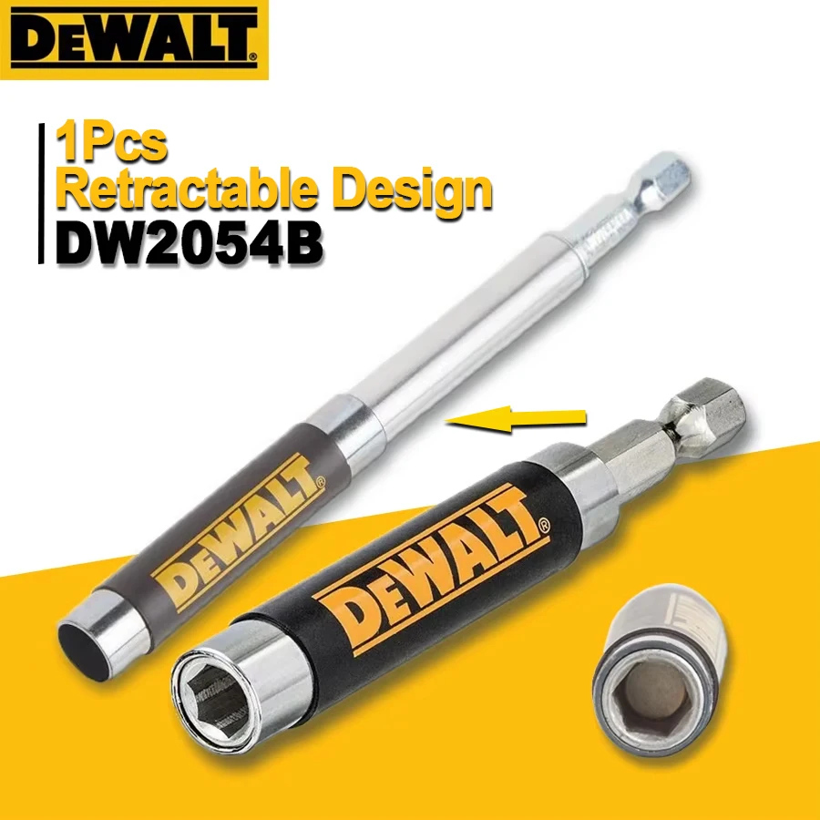

DEWALT DW2054B Magnetic Screw Drive Guide Drill Bit Holder for Driver Socket Magnetic 1/4in Bit Holder Adapter Tool Accessories