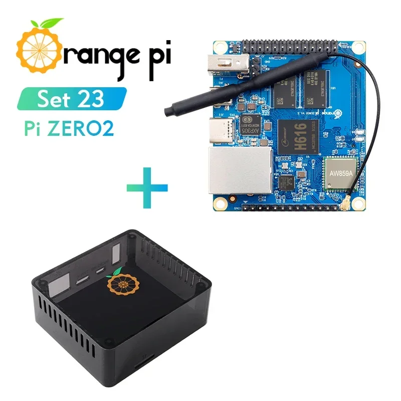 VivaCTOrange Pi Zero 2 1GB+Black Case Allwinner H616 Chip Support BT Wifi ,Run Android 10,Ubuntu,Debian OS Single Board