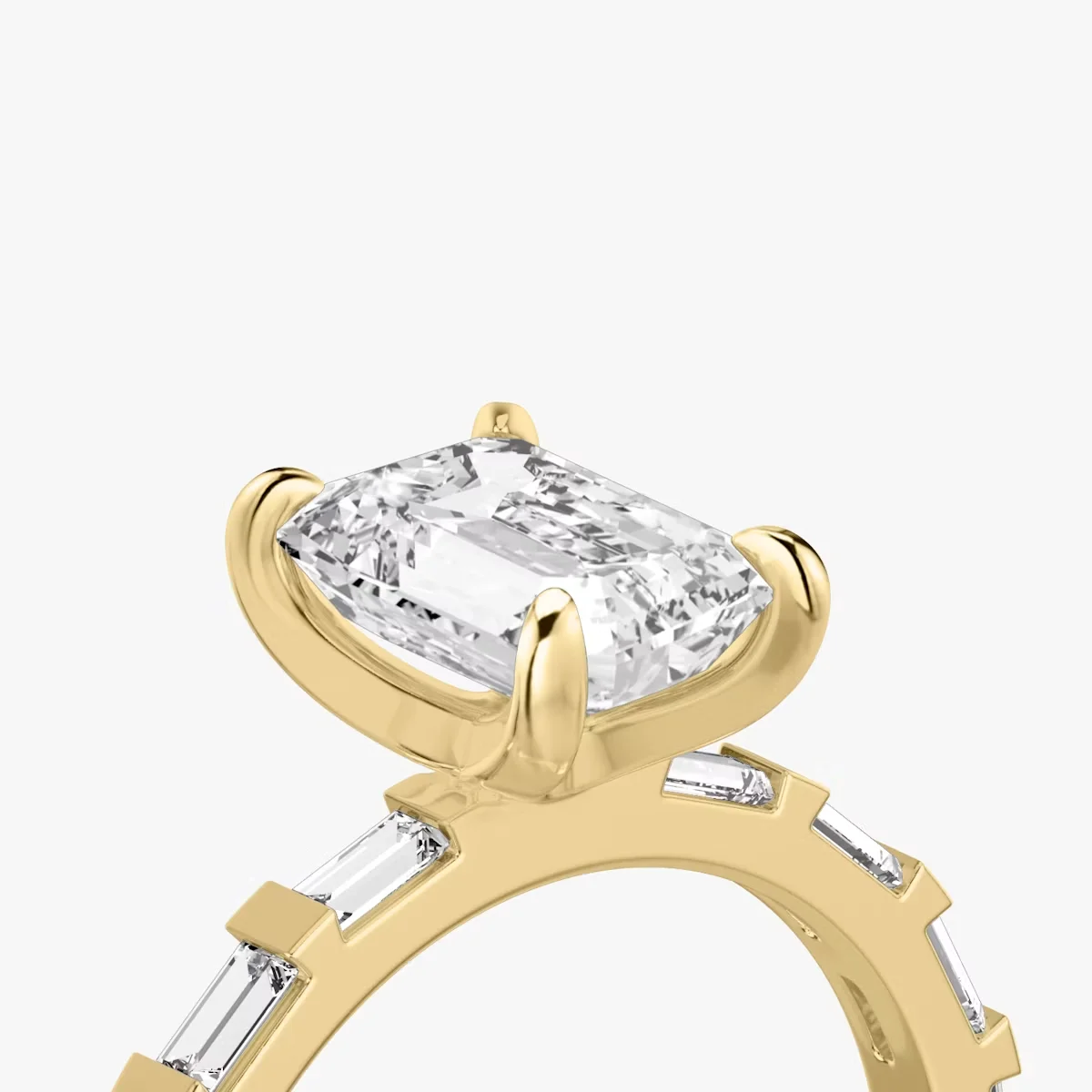 IGI Certified Radiant Lab Grown Diamond Ring Real Gold Half Eternity Style Lab Diamond Engagement Ring Fine Jewelry For Women