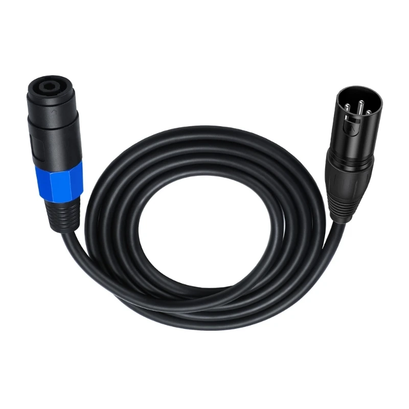 

652F SpeakOn to XLR Cable Speak-On Female to 3Pin XLR Male Extension Cable Stage Microphone 3 Pin Connection Adapter