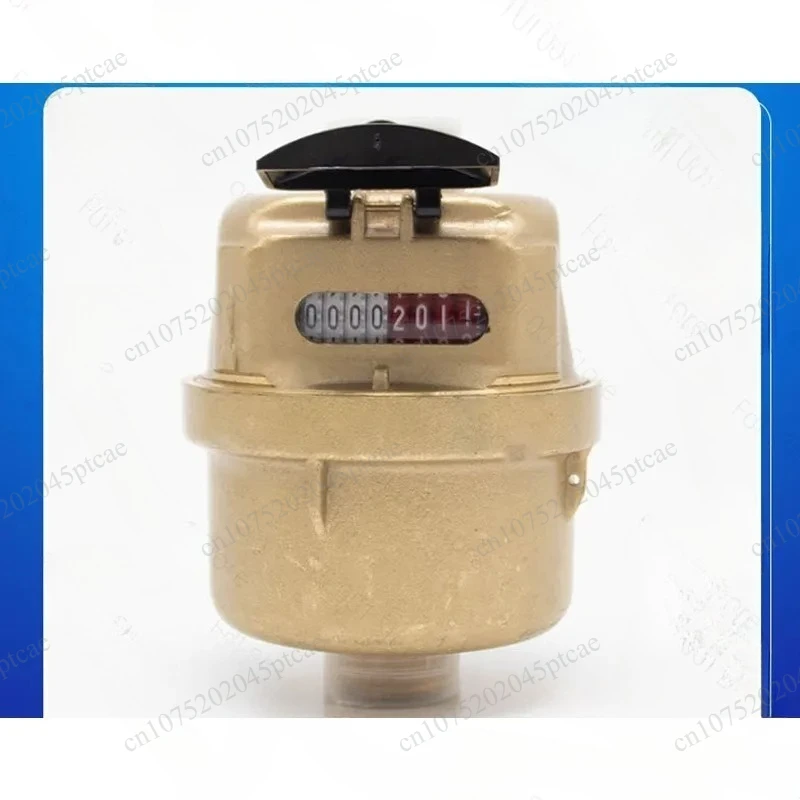 household high-precision piston metering tap water meter Copper shell volumetric cold water meter direct drinking water