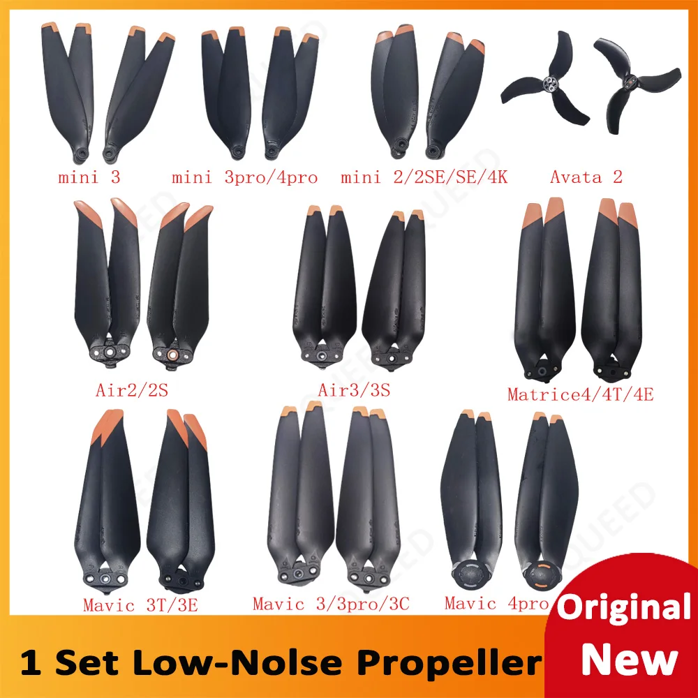 1 set of propellers suitable for DJI Mavic 4Pro 3/3Pro 3/Classic/3T Air 3/3S 2/2S/Matrice4T drone Mini 2 3 3Pro 4Pro/12 screws