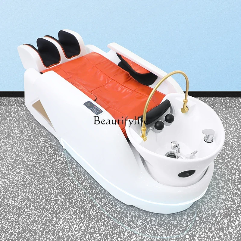 Multi-Function Electric Intelligent Massage Shampoo Bed Lying Flat Hair Salon Automatic Head Therapy Massage Couch