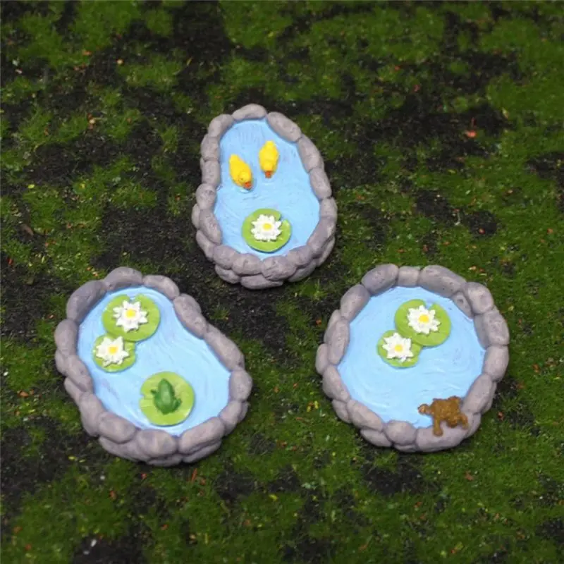 BAAJ-Simulated Pool Decoration Micro-Landscape Cute Animal Pool Decoration Cartoon Duck Pool Mini Gardening