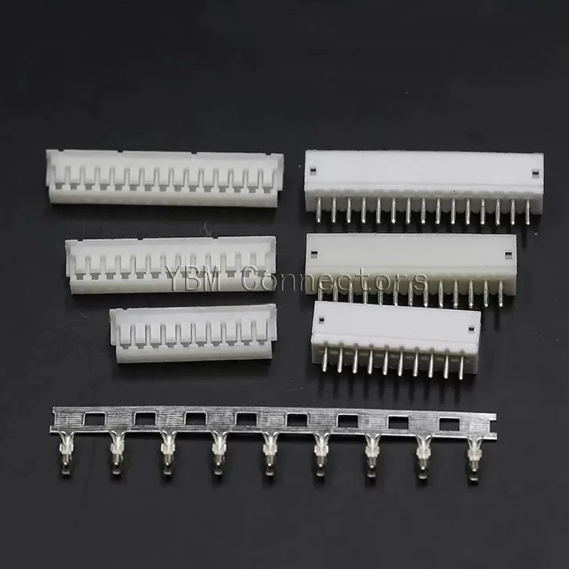 20 Sets JST ZH 1.5mm 2/3/4/5/6/7/8/9/10Pin Straight Pin Male, Female Connector Socket with Crimps