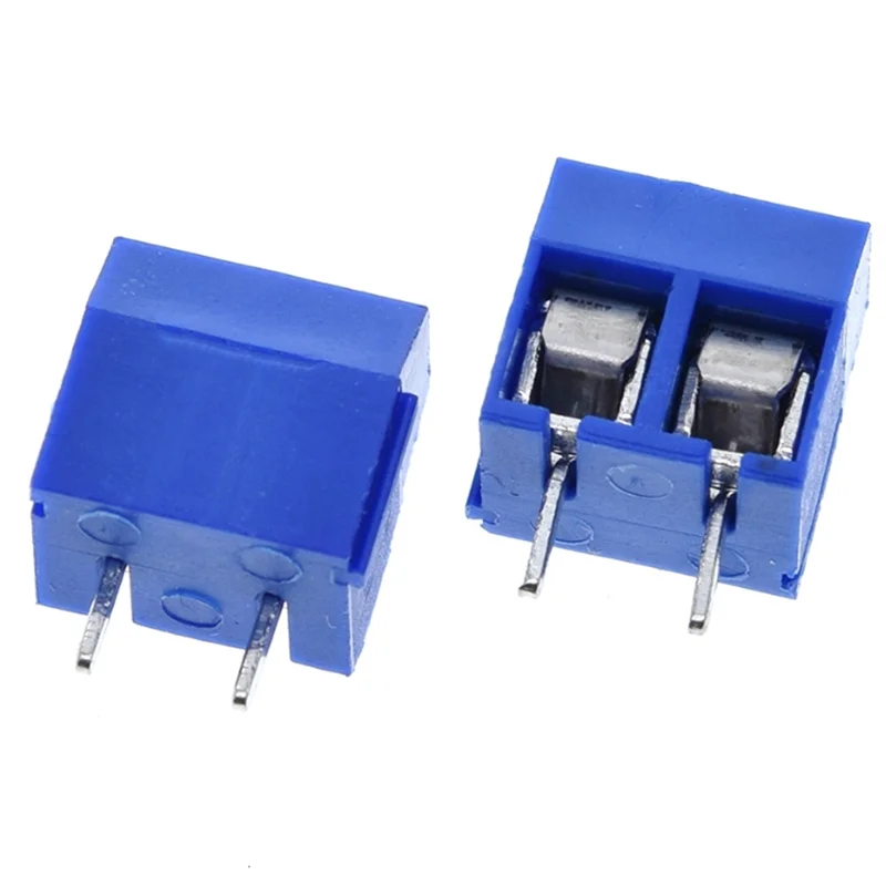 

ABGR-100Pcs KF301-2P 2 Pin Screw Terminal Connector 5Mm Pitch 15A 300V Spliceable