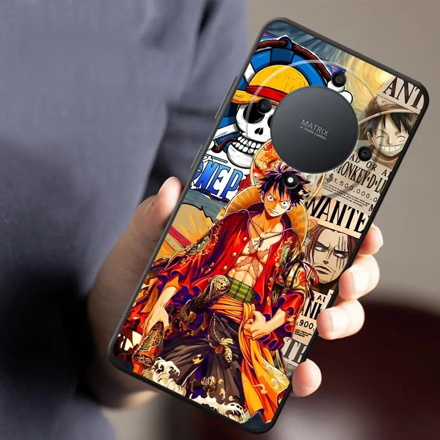 Funda suave Luffy de una pieza para Honor X6a X8c X9a X7b X8 X8b 70 X9b X6 X7c 90 Pro Magic5 Lite X7 X9c 8X X5b X8a