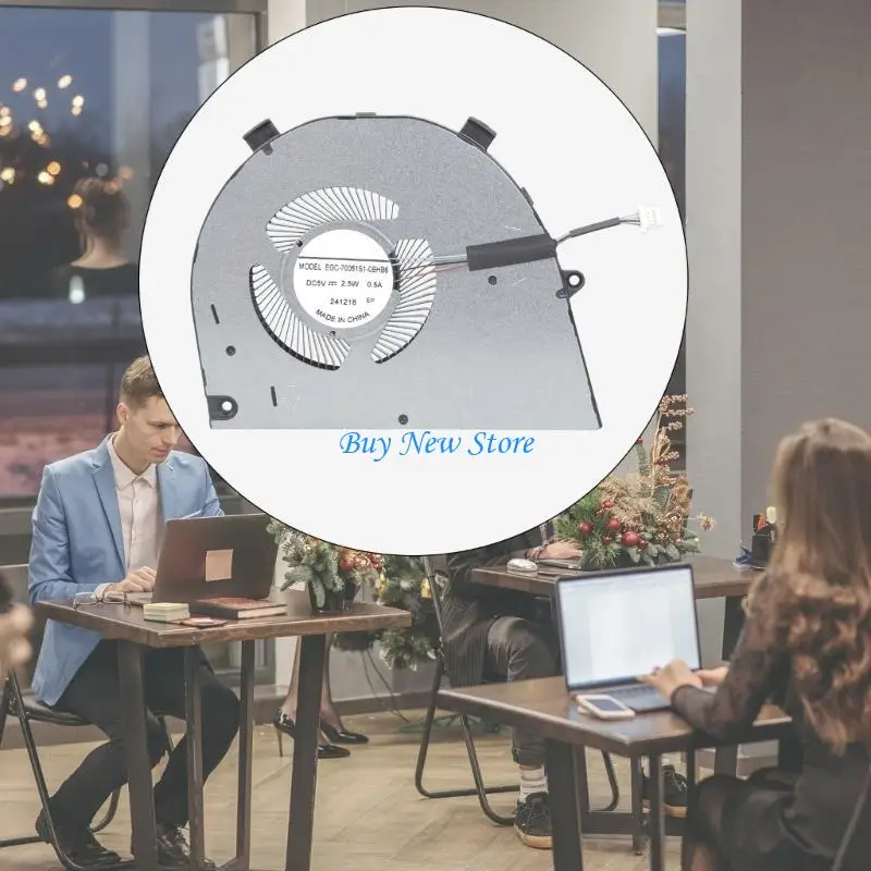 

20CE Laptops Cooling Fan 4-wire for Vostro 16 5620 5625 0T8R2T Heatsink Quiet Cooler