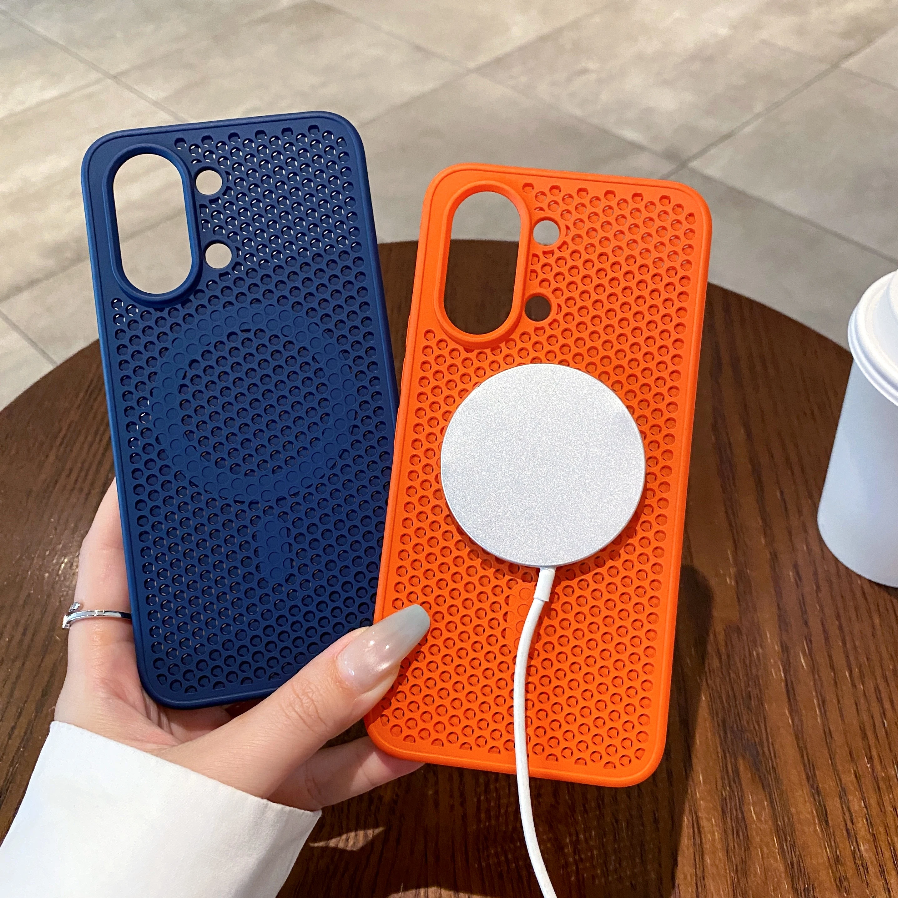 Wireless Charging Magnetic Heat Dissipation Phone Case For Redmi Turbo 5 Max POCO X8 ProMax, Matte Cooling Breathable Hard Cover