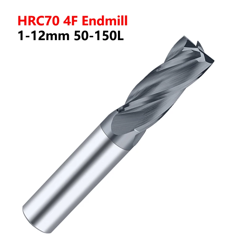 

OYYU HRC70 4-зубые фрезы с покрытием, концевая фреза из карбида вольфрамовой стали, фреза для графита с ЧПУ, алмаз 1-12 мм, 50 л-150 л