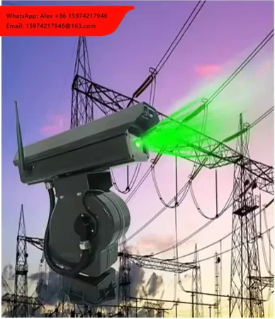 Top Bird Control High Precision Smart APP 1W Green Laser Bird Repeller Smart Laser Bird Deterrent For Power Station Farm Orchard