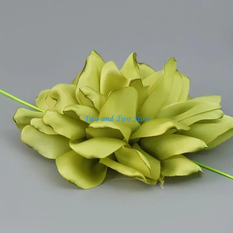 

HX6F Big Flower Women Bridal Adjustable Choker Mariage- Jewelry Y2K Accessories