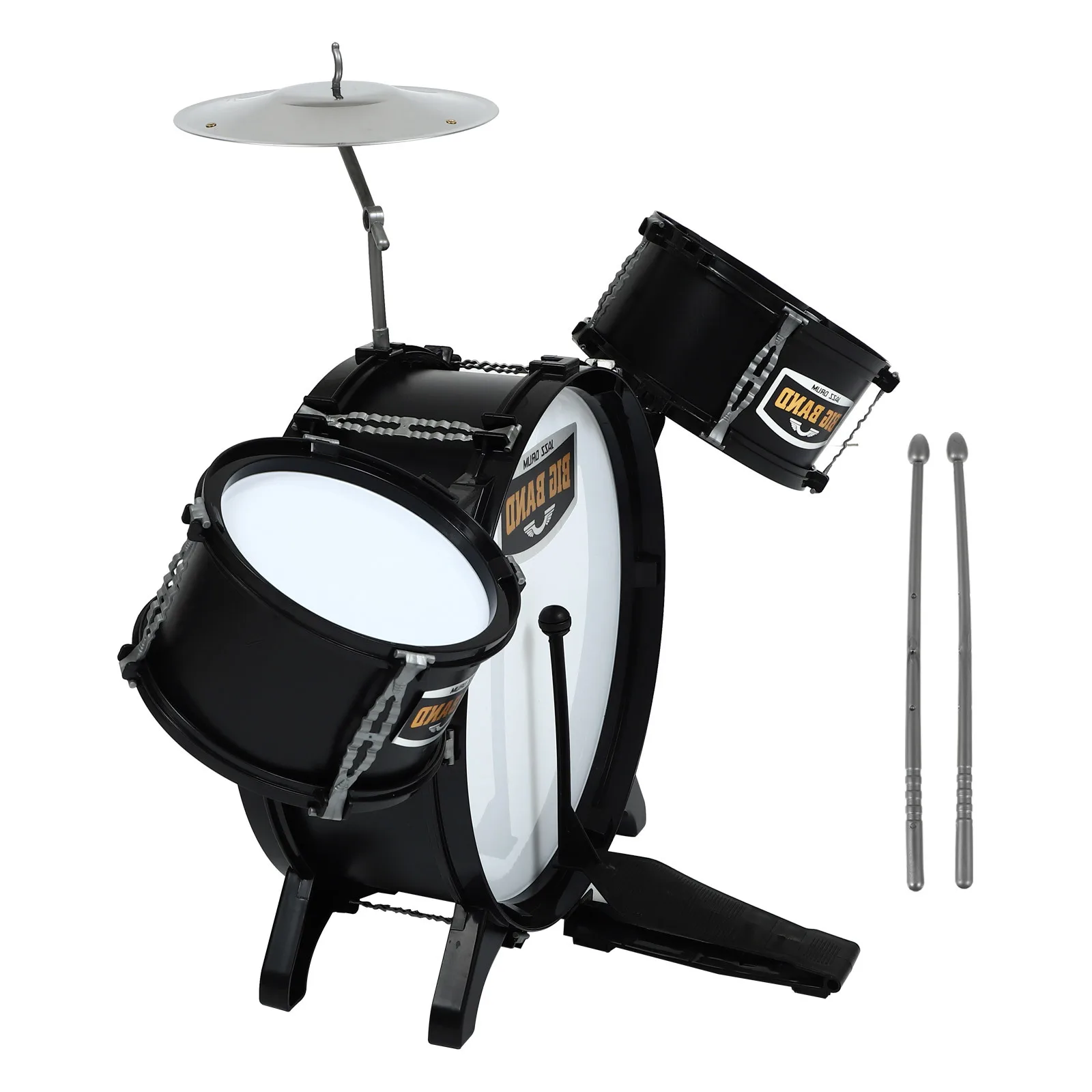 1 set di batteria jazz per bambini, set di batteria educativa colorata per bambini, apprendimento precoce e sviluppo musicale, giocattoli educativi per bambini