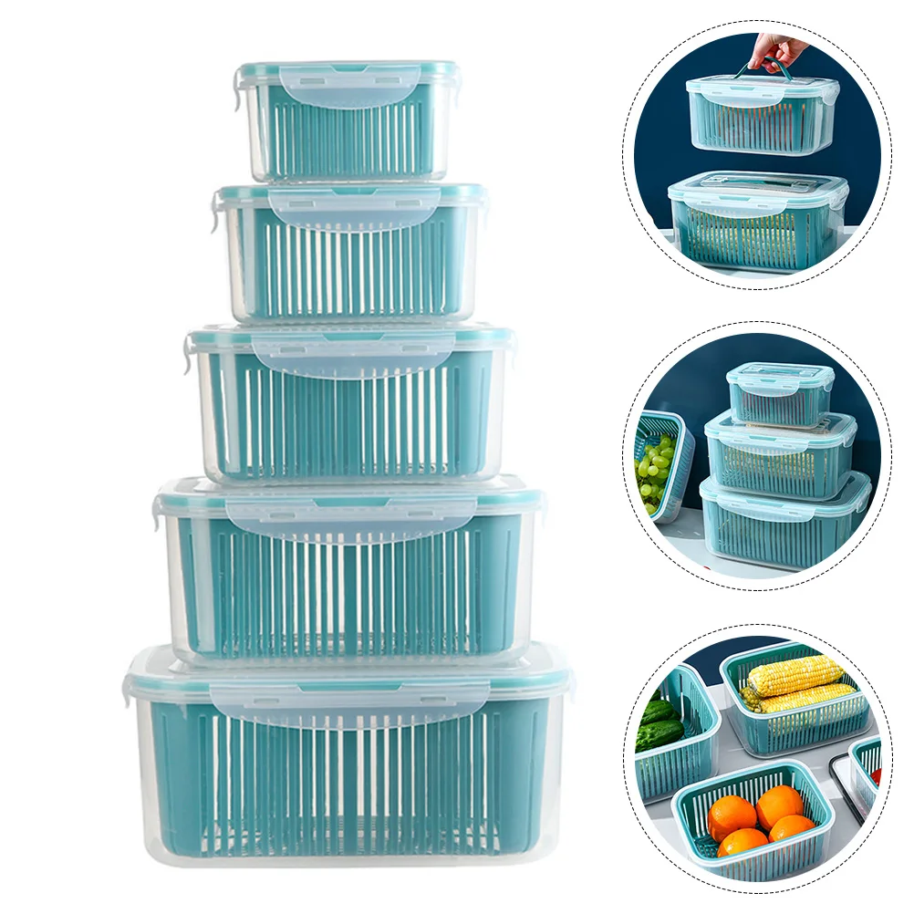 

Fruit and Vegetable Storage Drain Basket Frame Multi Function Drainage with Baskets