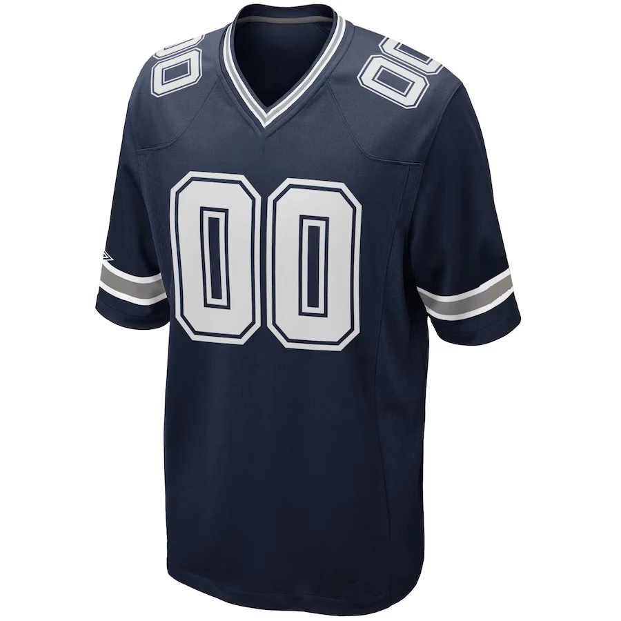 Customized Football jersey sewn name no. Prescott Diggs Romo Parsons Elliott Vander Esch Lamb stitched jersey