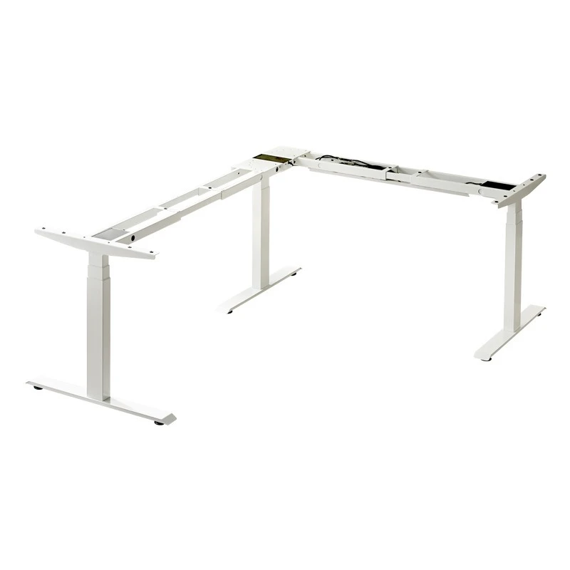 

Three-motor L-shaped corner electric lifting table frame, home office adjustable angle corner electric lifting