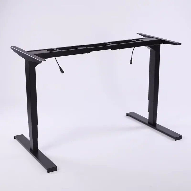 Dual Motor Electric Standing Desk Height Adjustable Sit Stand Desk Frame Home Office Computer Table Lifting Workstation