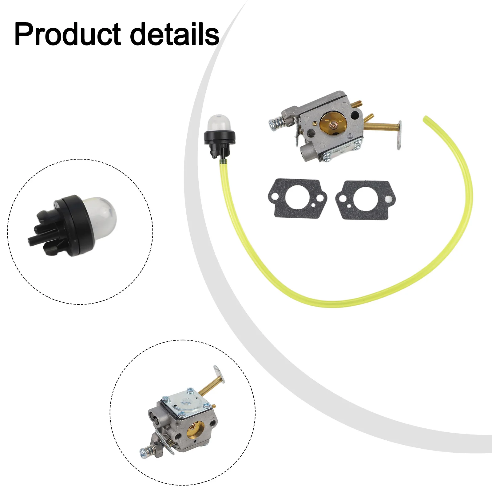 Power Tool Accessory Carburetor Kit Replacement Components Restores Efficiency Versatile Applications Compatible With WT-673