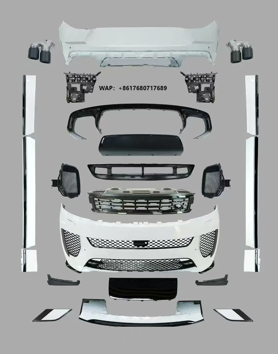 Best Price BodyKit for  Range Rover 2024 L461 Upgrade 2024 SVR Facelift Bumper 1:1 OEM Fit Full Set Accessories