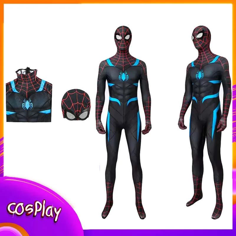 

Костюм Человека-паука для косплея, секретный боевой костюм, комбинезон супергероя, для Хэллоуина, Комик-Кона, карнавала, маскарада, вечеринки, реквизит для косплея, боди