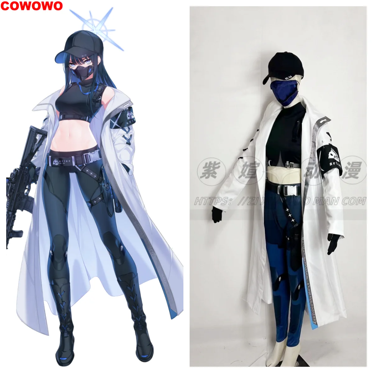 COWOWO Blue Archive Jomae Saori Woman Cosplay Costume Cos Game Anime Party Uniform Hallowen Play Role Clothes Clothing New Full