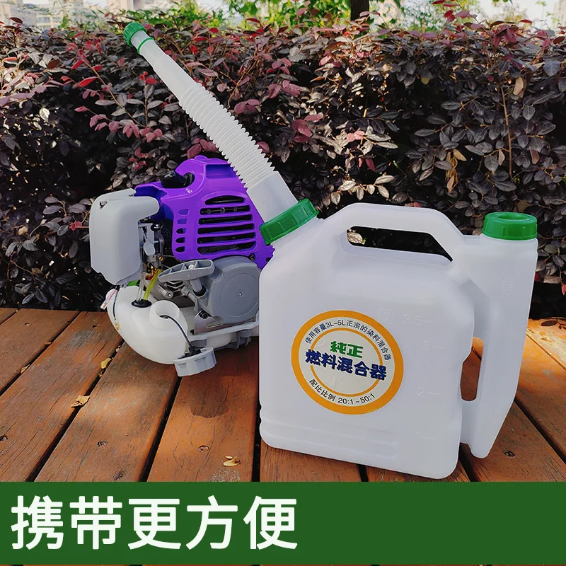 2ストロークプロポーショニングポット芝刈り機用、厚みのある大容量混合オイルドラム、オイル充填ノズルアクセサリー