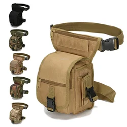 Molle 600D Oxford  Tactical Drop Leg Bag Outdoor Hiking Climbing Hunting Tool Waist Leg Packs Bag  Motorcycle Riding Waist Pack