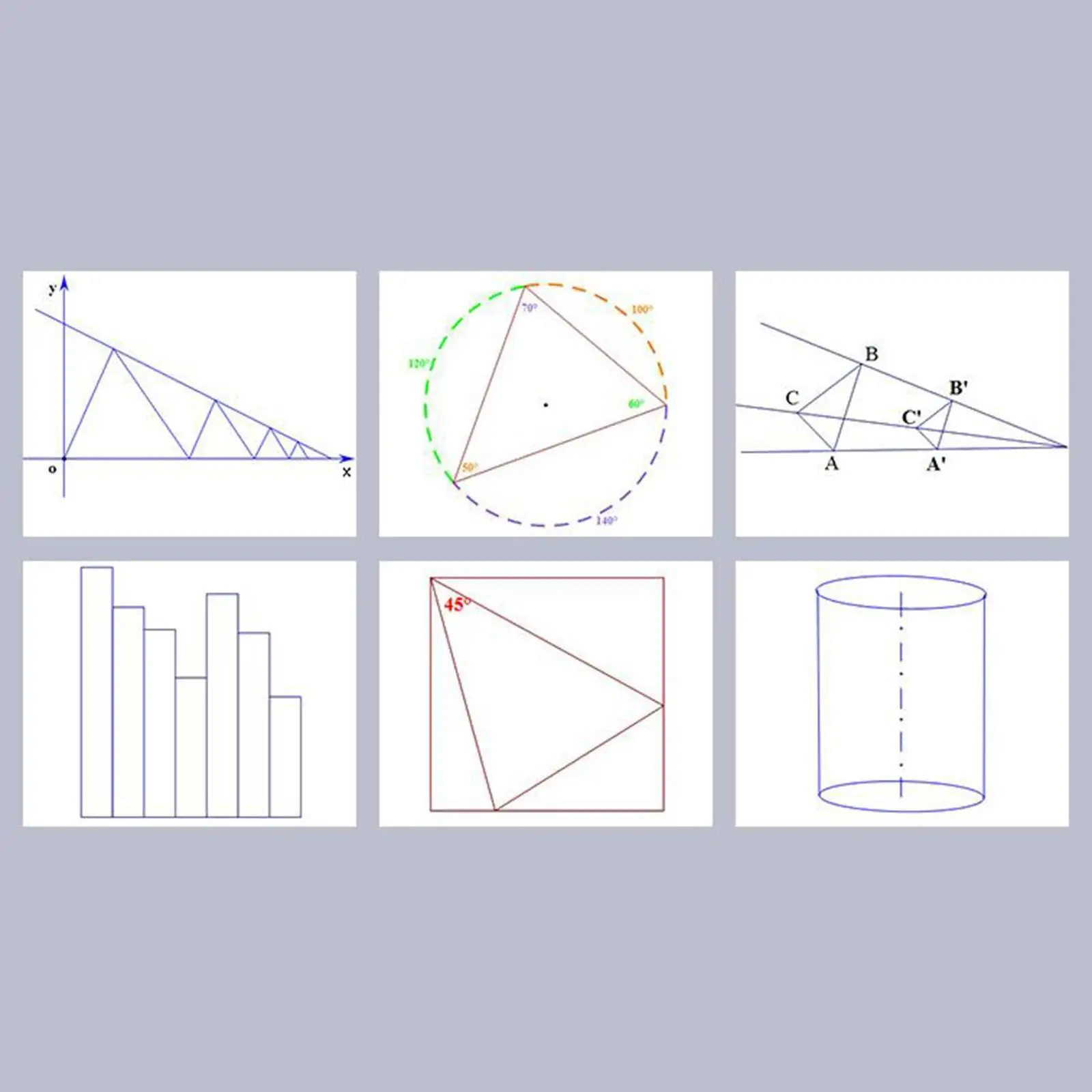 Multifunctional Drawing Ruler Table Geometric Round for Drafting Student