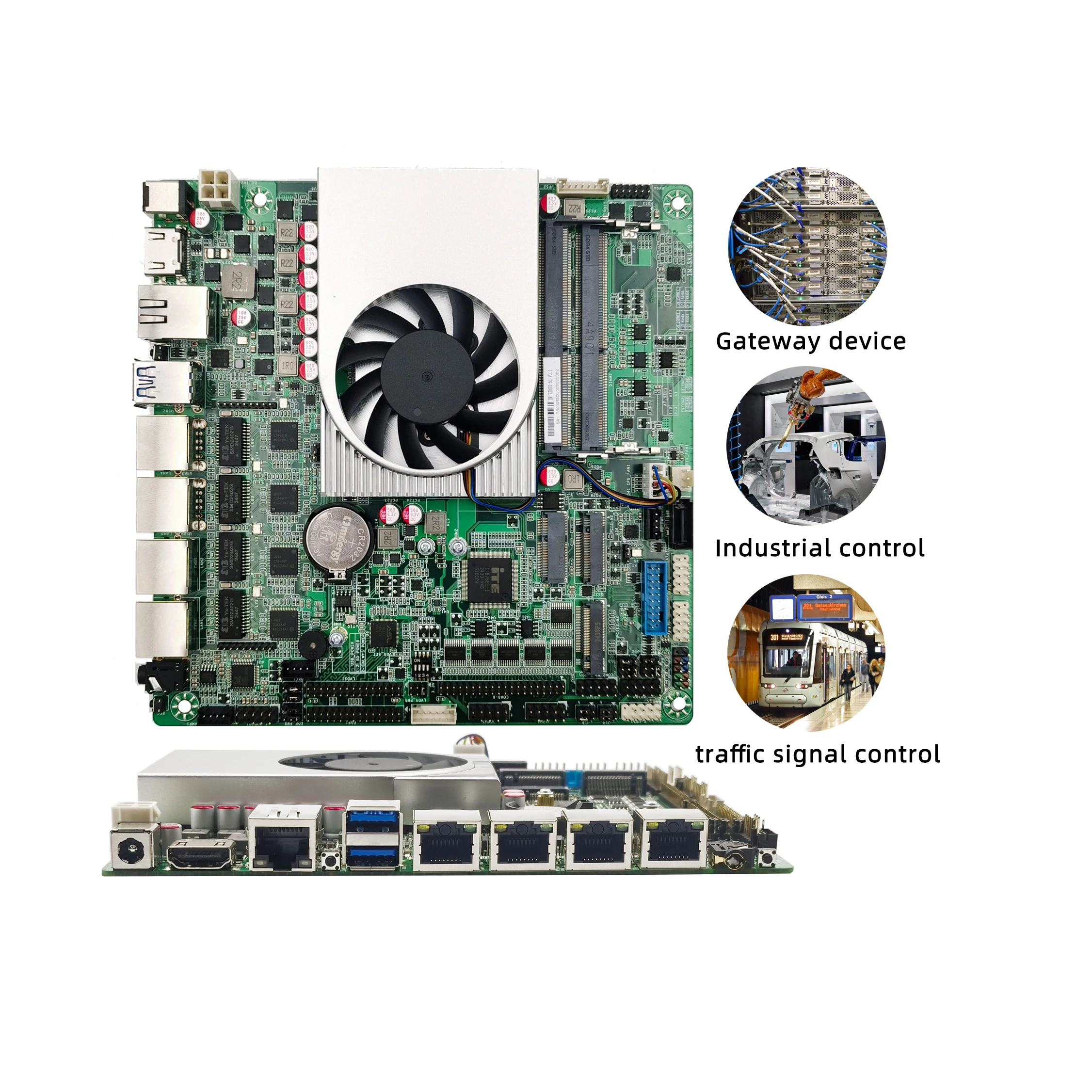 

Enterprise Firewall Hardware Appliance 5 Lan 2 *SO-DIMM DDR4 M.2 4G/5G WIFi Network Firewall Motherboard